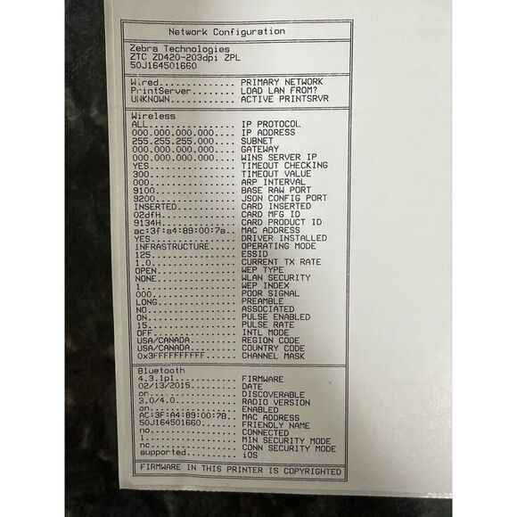 Zebra GK420D Thermal Label Printer - Picture 9 of 9